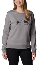 NEW Women's Columbia Trek Crew Neck Sweatshirt Gray Black Size XXL MSRP 50
