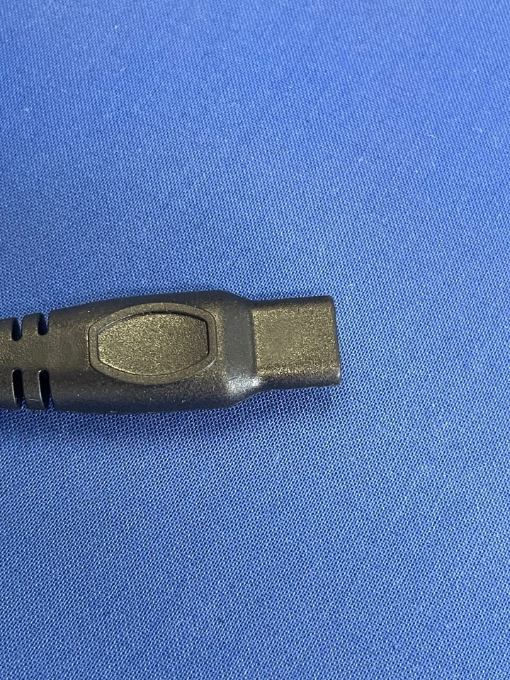 Cavo Rasoio Alimentatore Nero Spina 15 V DC Non Spiralato per Philips - Immagine 4 di 4