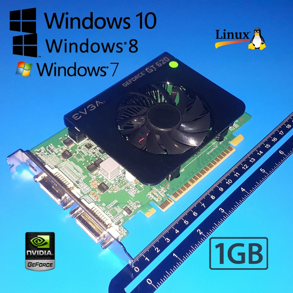 Dell Optiplex 740 745 755 760 780 790 7010 7020 Tower 1GB DVI HDMI Video Card - Image 2 of 3