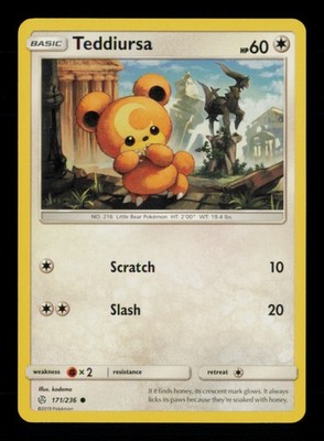 Teddiursa 171/236 C Cosmic Eclipse LP Pokemon
