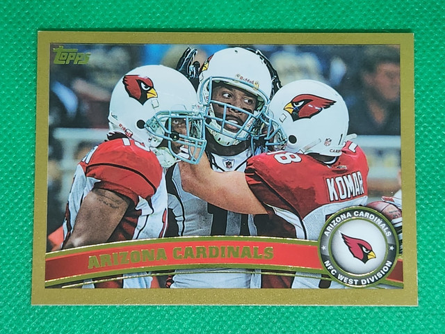 2011 Topps GOLD 1907/2011 Larry Fitzgerald Cardinals Steve Breaston & Max Komar