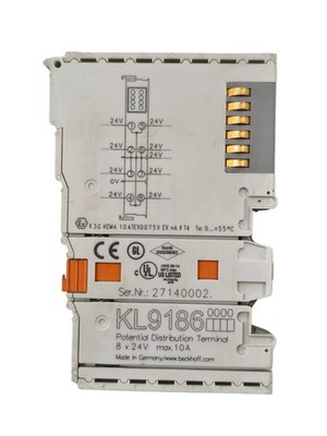 Beckhoff KL9186 Potential Distribution Terminal 8x24VDC Terminal Eight  Points