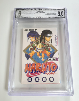 BGS 9.0 NARUTO Vol. 9 Manga Erstdruck 2001