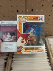 Funko Pop Goku (Super Saiyan God) 24 Dragon Ball Z Signed Sean Schemmel CoA
