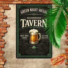 Irish Pub St Patricks Day Funny Metal Sign Aluminum 8x12 Decor