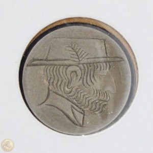 Set of 3 Hand Carved Hobo Nickels Modern Artist Frank Brazzell Signed RARE -E545