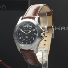 Full Set [Near MINT] Hamilton Khaki King H644510 Black Dial 40mm Qz Men's Watch