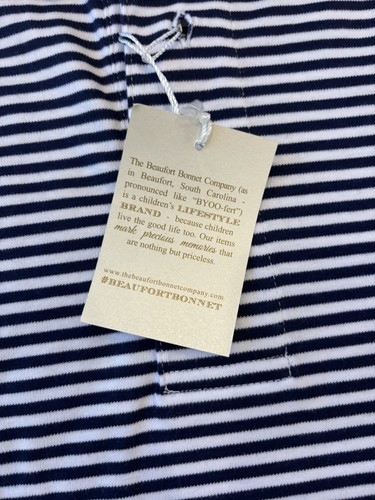 The Beaufort Bonnet Co Boys Navy Blue Stripe Polo Pelican Size XS - Picture 6 of 8