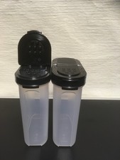 Tupperware Gewürzriesen Gewürzbehälter 2x 270ML  Set neu schwarz