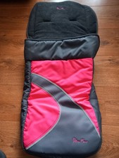 Silver Cross Pop Pink Black Footmuff