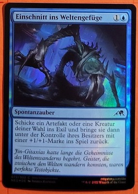 MTG - FOIL - 1x Einschnitt ins Weltengefüge - ( Kamigawa: Neon-Dynastie )