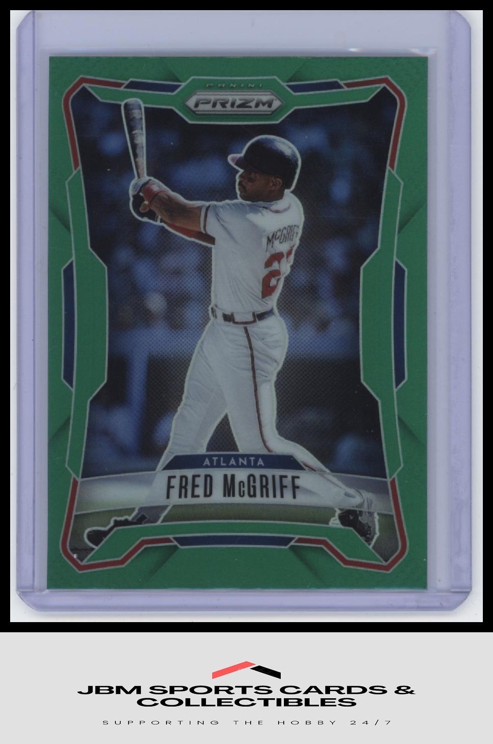 2026 Panini Prizm #252 Fred McGriff Green Prizm HOF