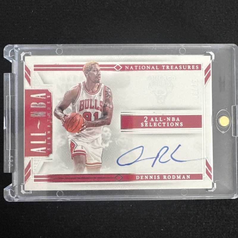 2023-24 Panini National Treasures DENNIS RODMAN #ALL-DRM OnCard Auto All~NBA /35