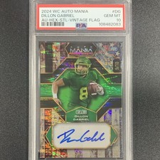 2024 Football Autograph & Numbered 9/10 Dillon Gabriel PSA-10 Super Rare!!!!!!!
