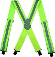 MELOTOUGH Safety Reflective Suspenders Work Suspenders Heavy duty High Hi Viz