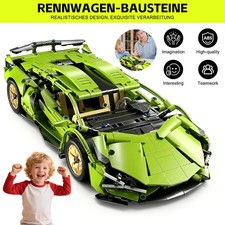 Bausteine Auto Technik Rennwagen Block Klemmbausteine Sportwagen Geschenk