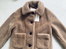 Trend! ZARA Fell-Jacke aus Lammfellimitat, Camel-Farbe, gefüttert, XS (S)