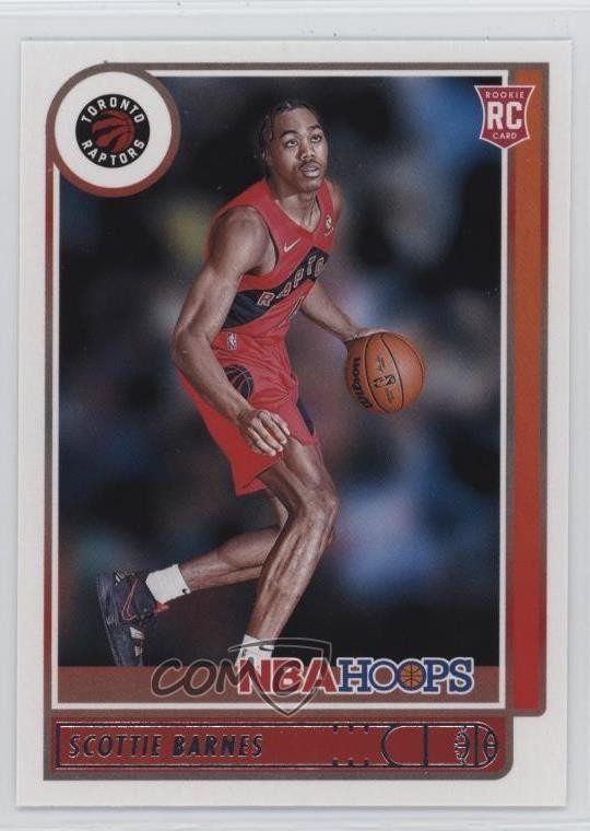2021-22 Panini NBA Hoops Rookies Scottie Barnes #227 0qo7