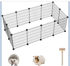 C&A HOME Metal DIY Pet Playpen Black | Modular Dog Puppy Exercise Pen