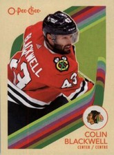 #394 Colin Blackwell - Chicago Blackhawks - 2023-24 O-Pee-Chee - Retro Hockey