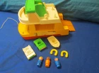 Vintage Fisher Price #932 Little People Ferry Set Complete Good Shape Exc Decals
