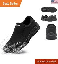 Mens Non Slip Shoes Food Service Work Shoe Waterproof Slip Resistant Kitchen ...