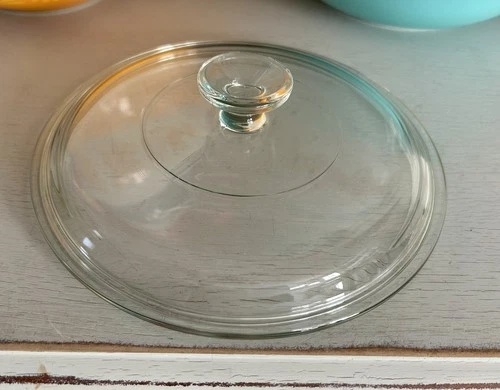 Pyrex Replacement Lid Cover 024 Clear Round With Top Handle