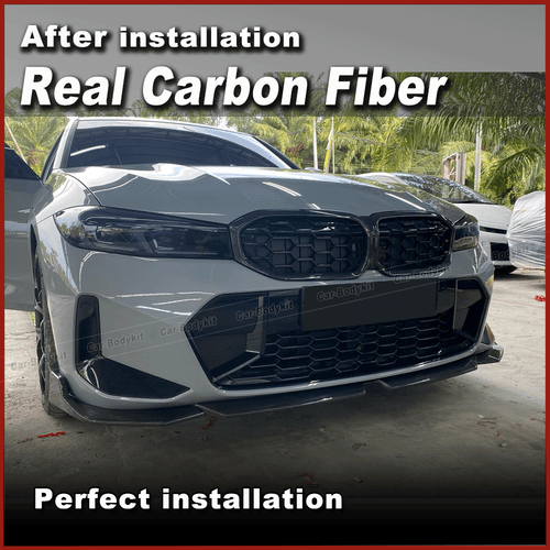 Carbon Frontlippe Front Spoiler Lippe Passt für BMW 3er G20 LCI M340i M-SPORT - Picture 3 of 11