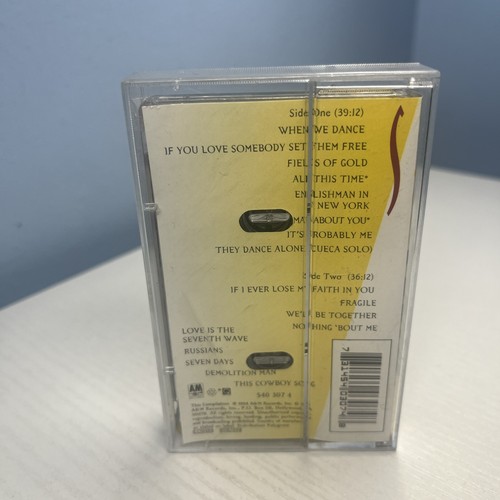 Sting - Fields Of Gold: The Best Of Sting 1984 - 1994 - Cassette Tape - Picture 3 of 3