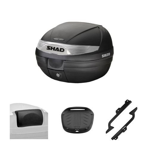 SHAD Top Master Fitting Kit K0GD16ST – Noir – Adaptateur De Qualité Pour Moto