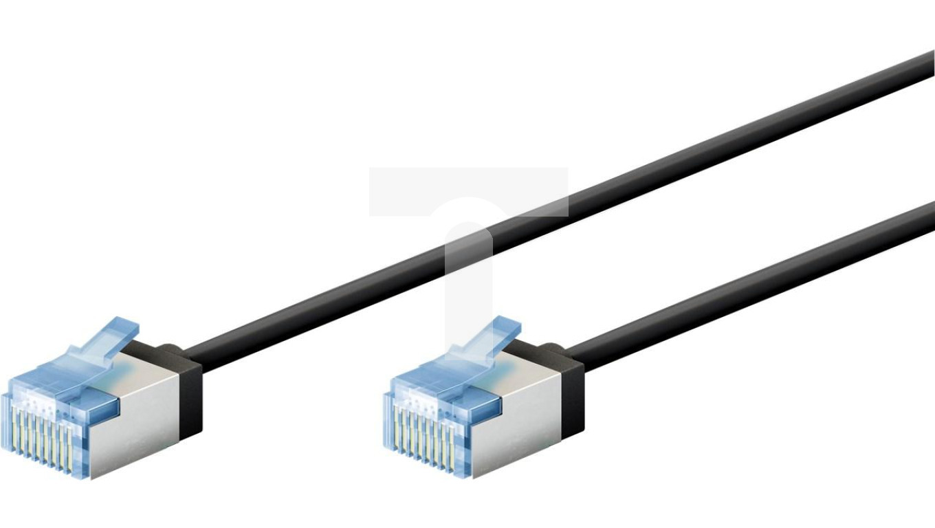 Patchcord Cat.6a-0200 U/FTP SLIM LSZH-TPE Black /2m/ 74319 /T2UK