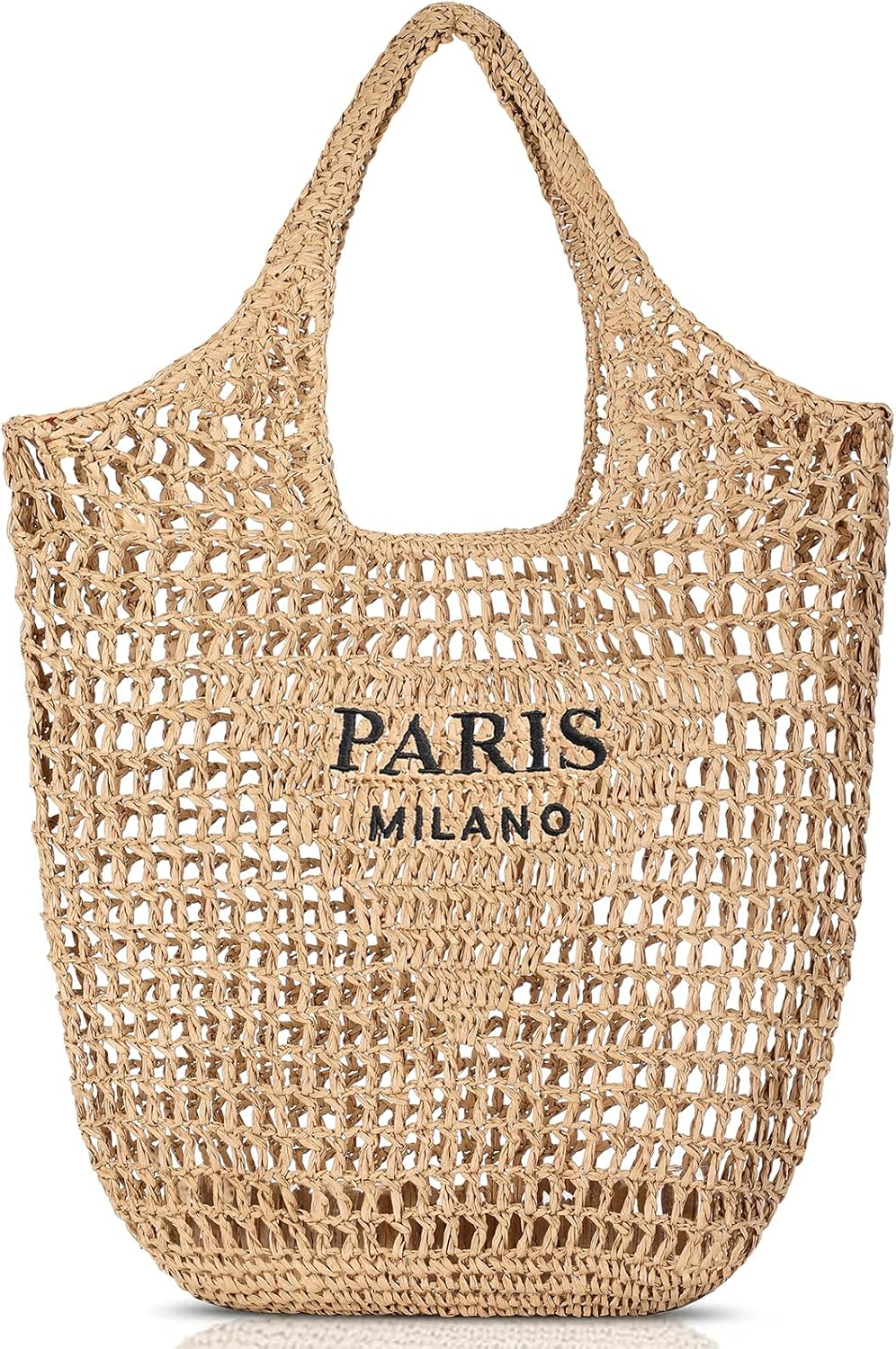 Beach Bags for Women - Women Beach Tote Bag, Summer Mesh Hollow Shoulder Tote fo