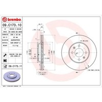 Brembo 2X Bremsscheibe Vorne Ø256 Mm InnenbelüFtet FüR KIA Rio III UB 1.4 Cvvt