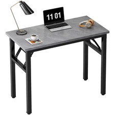 Need Folding Computer Desk | 31.5" Foldable Office/Study Table Small Spaces Grey