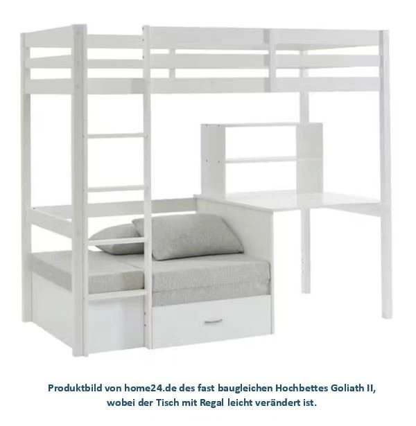 Hochbett 'Goliath' mit Tisch, Sofa und Gästebett und Geheimfach  - Bild 4 von 4