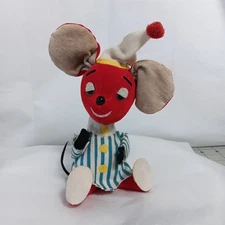 Dakin Dream Pet Red Mouse Plush Striped Pajamas Vintage Stuffed Animal Toy Japan