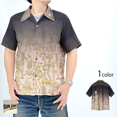 SUN SURF Kyobane Kyosai SPECIAL EDITION Gaki Kyosai Aloha Shirt SUN SURF