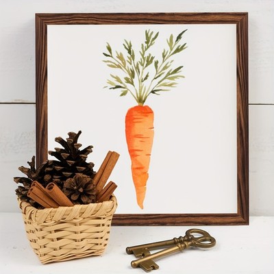 Retro Easter Carrot Wooden Plaque Farmhouse Home Wall Hanging Decoration Gift