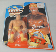 WWF Hasbro Hulk Hogan Sulkster Slam Figure 1992 Damaged Card