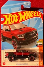 HOT WHEELS HOT TRUCKS 2020 RAM 1500 REBEL RED 23/250. SEE COMBINED OFFERS 