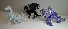 Safari Ltd Dragon Figure Lot 3 / Crystal Cavern / Forest / Hydra / 6"/ Fantasy