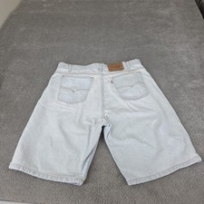 Vtg Levis 550 Relaxed Fit Orange Tab Denim Jean Shorts Men  s 36 USA Distressed