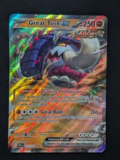 Great Tusk EX - 53/91 - Paldean Fates -Holo Rare - NM -Pokemon TCG