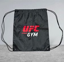 UFC Drawstring Bag Black Red Logo Gym Sackpack Lightweight Cinch Backpack Promo