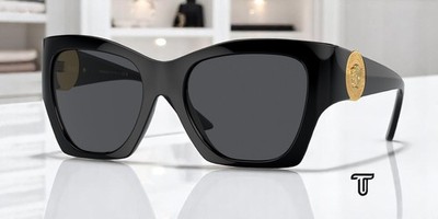 VERSACE VE4452 GB1 87 Black Dark Grey 55 mm Women's Sunglasses