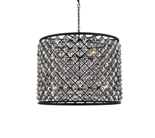 Elegant Lighting Madison 36" 12 Light Royal Crystal Pendant Lamp - Picture 3 of 8