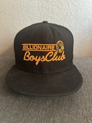 Billionaire Boys Club Hat New Era 59Fifty Size 7 3/8 Black Orange Color