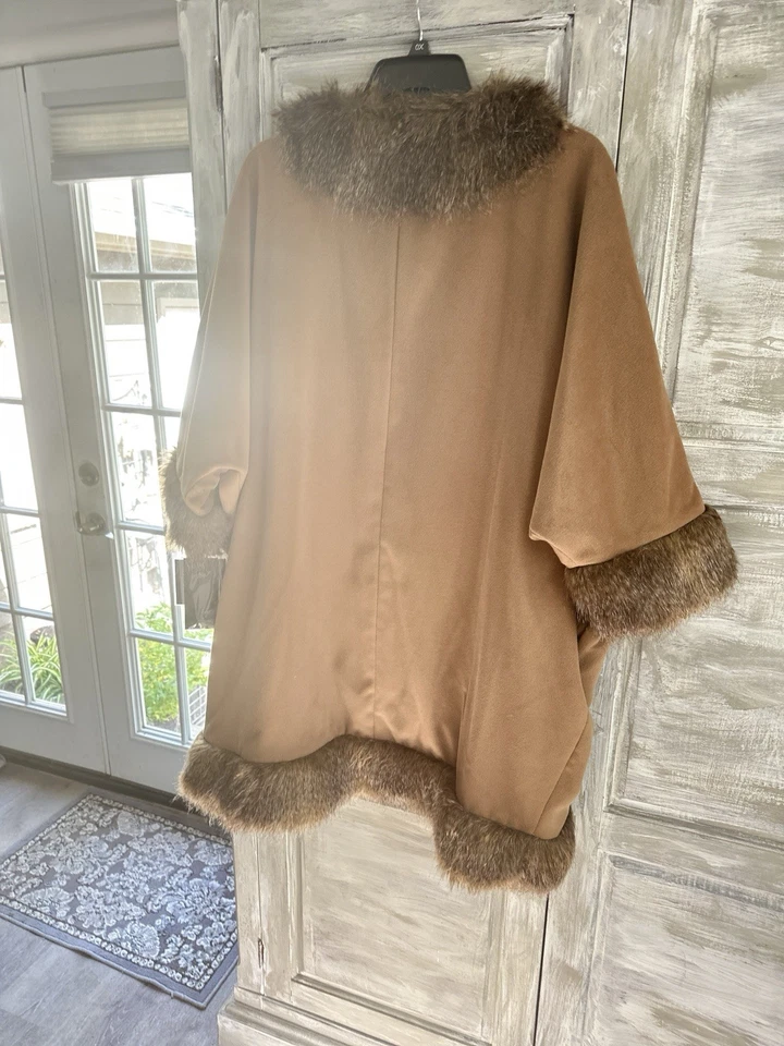 Borde de piel de fax otoño/invierno, talla XL Foto 3 de 4