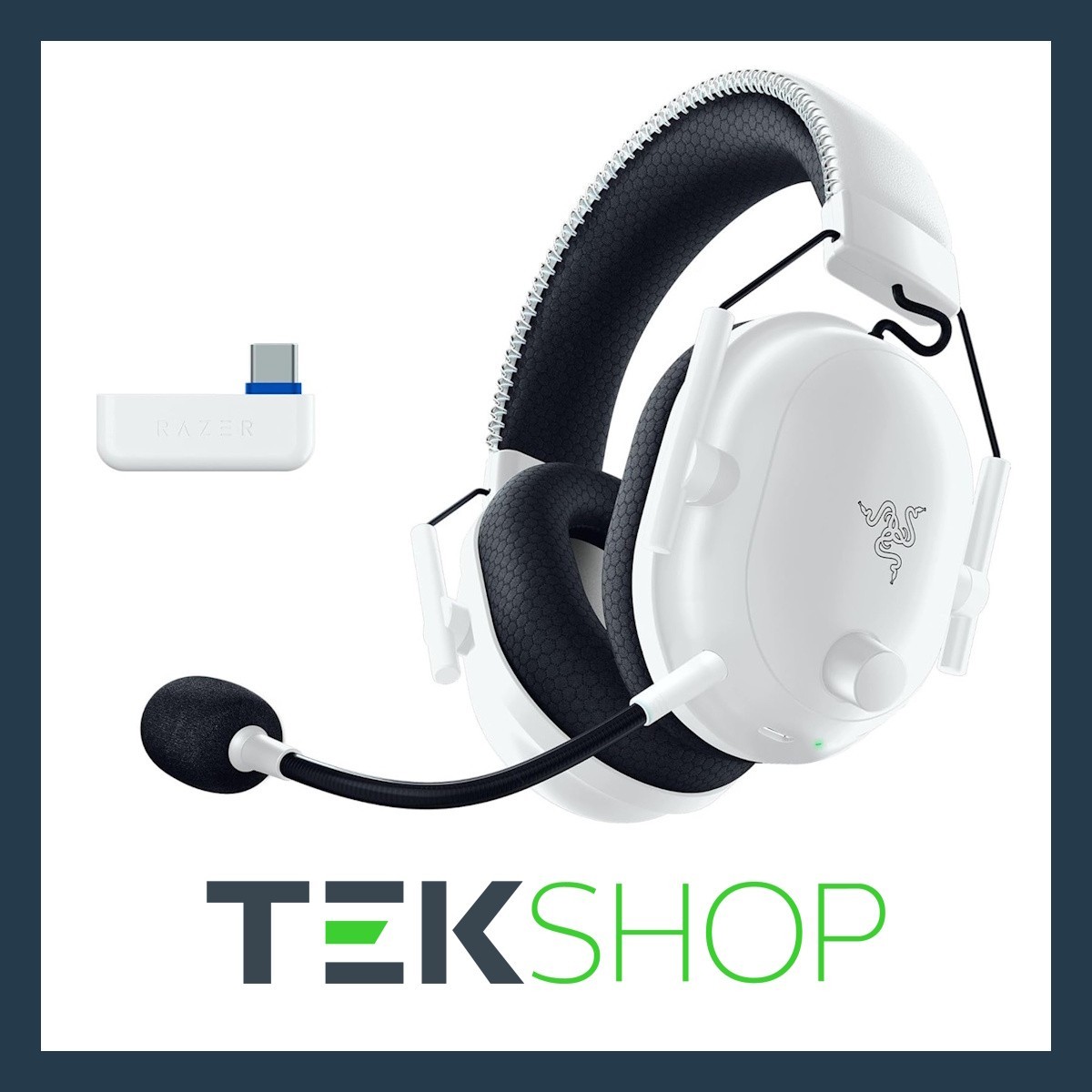 Razer White Blackshark V2 Pro For Playstation Headset Wireless Head-Band Gam - Image 8