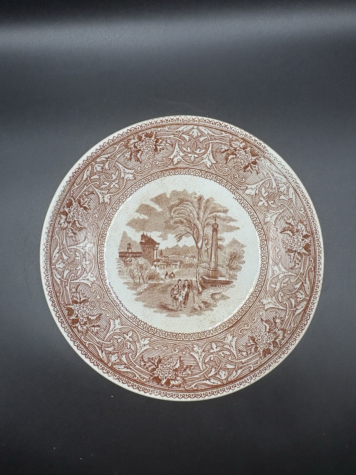 Antique Edge Malkin & Co Transferware Small Bowl In Italy Pattern